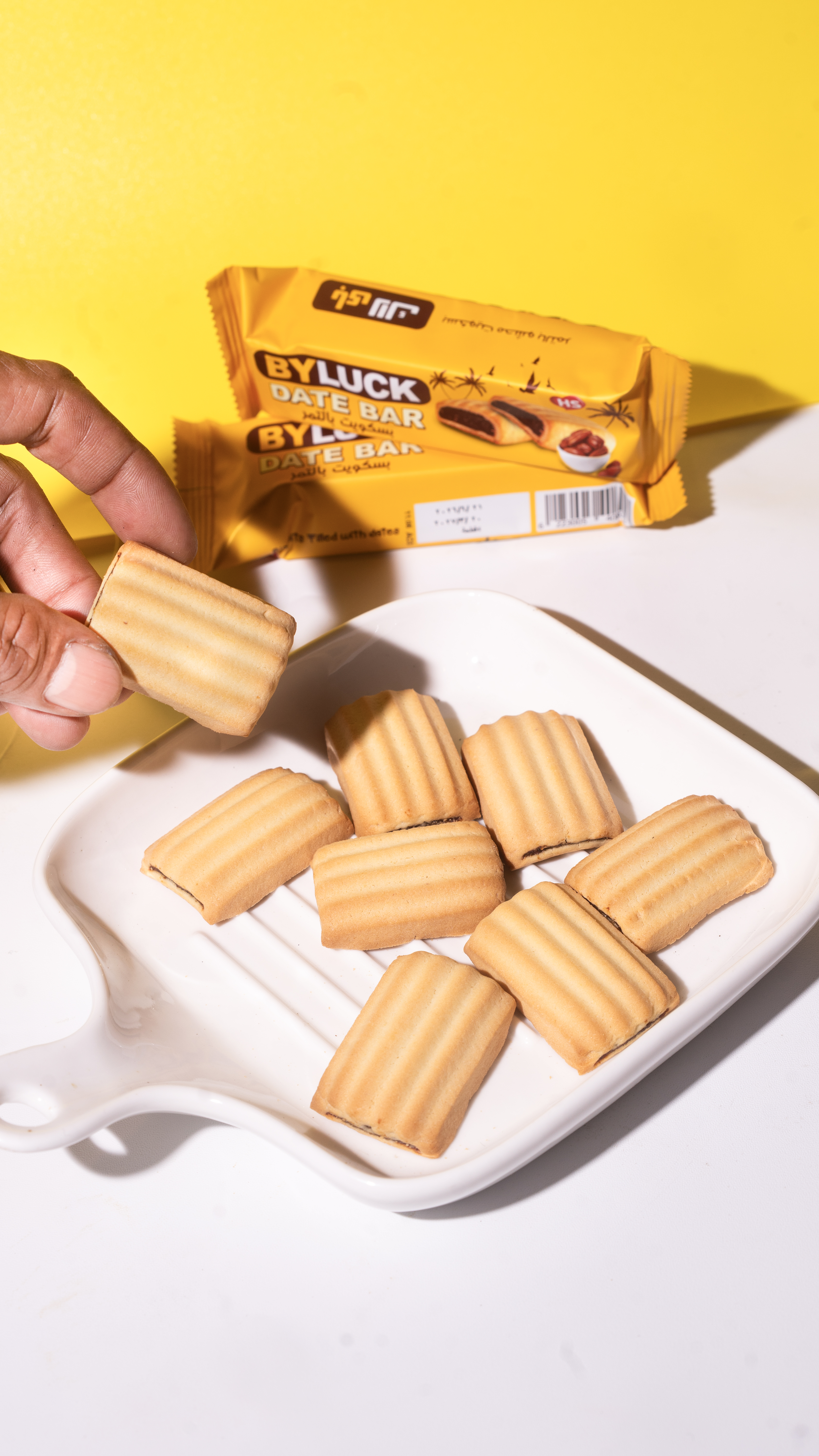 BY LUCK date-filled biscuits