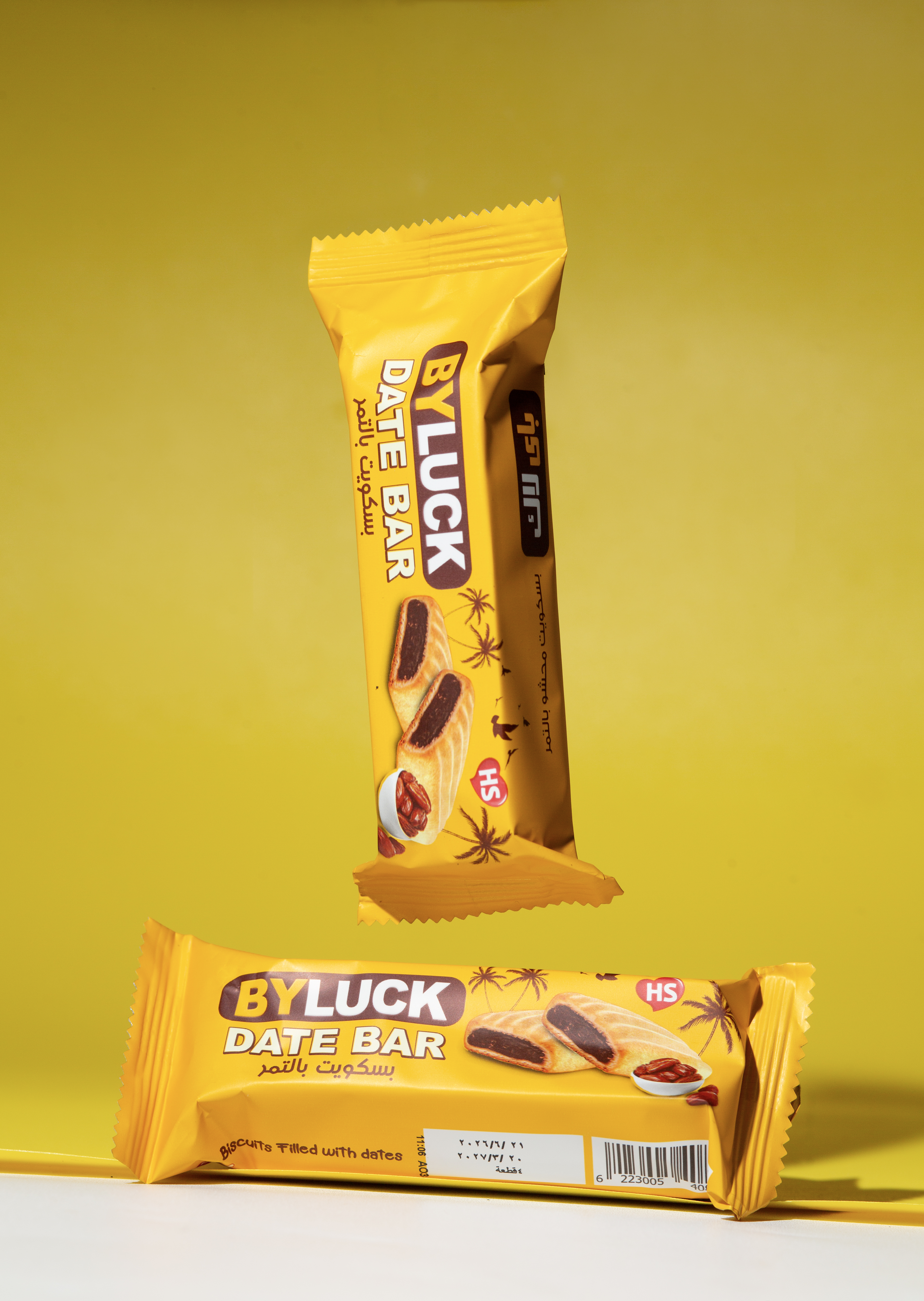 BY LUCK date-filled biscuits